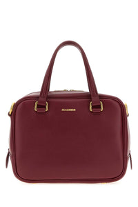 JIL SANDER Jil Sander Women Burgundy Leather Small Vision Handbag