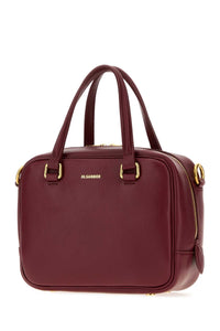 JIL SANDER Jil Sander Women Burgundy Leather Small Vision Handbag
