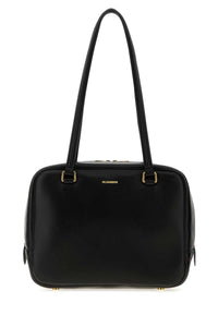 Jil Sander Women Black Nappa Leather Medium Vision Handbag