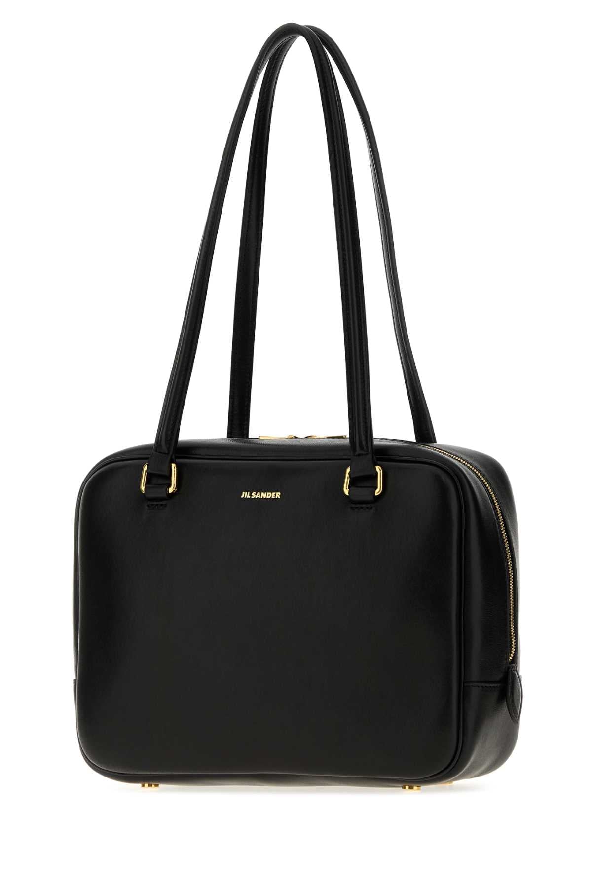 Jil Sander Women Black Nappa Leather Medium Vision Handbag
