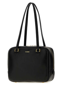 Jil Sander Women Black Nappa Leather Medium Vision Handbag