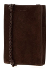 Jil Sander Men Brown Suede Small Tangle Shoulder Bag