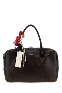 Golden Goose Deluxe Brand Women Dark Brown Leather Medium Vita Travel Bag