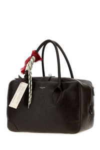 Golden Goose Deluxe Brand Women Dark Brown Leather Medium Vita Travel Bag