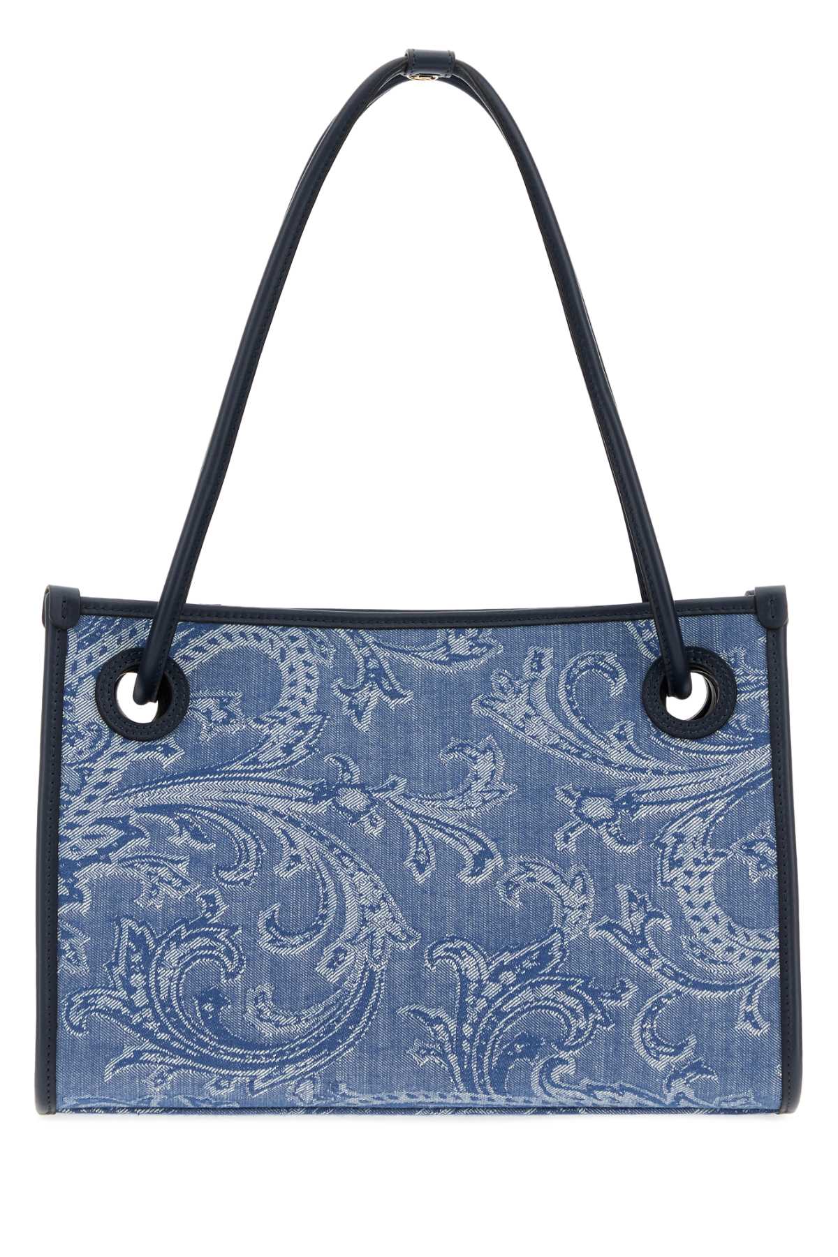 ETRO Etro Women Embroidered Denim Small Eyes Shopping Bag
