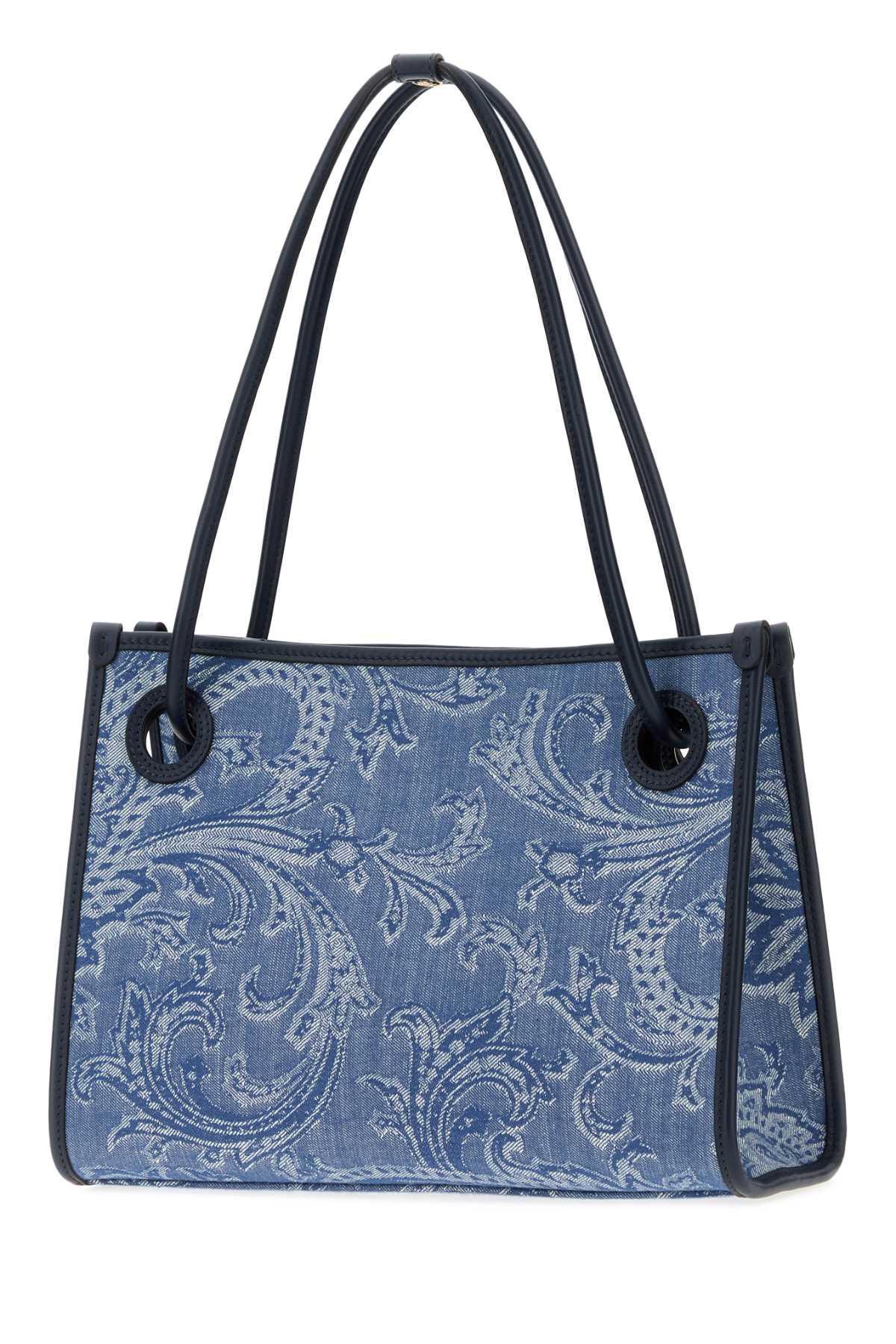 ETRO Etro Women Embroidered Denim Small Eyes Shopping Bag