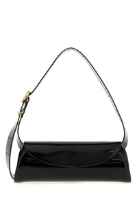Jil Sander Women Black Leather Small Cannolo Shoulder Bag