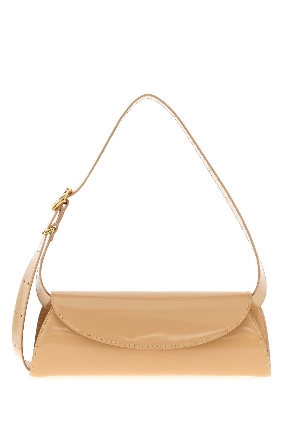 Jil Sander Women Skin Pink Leather Small Cannolo Shoulder Bag