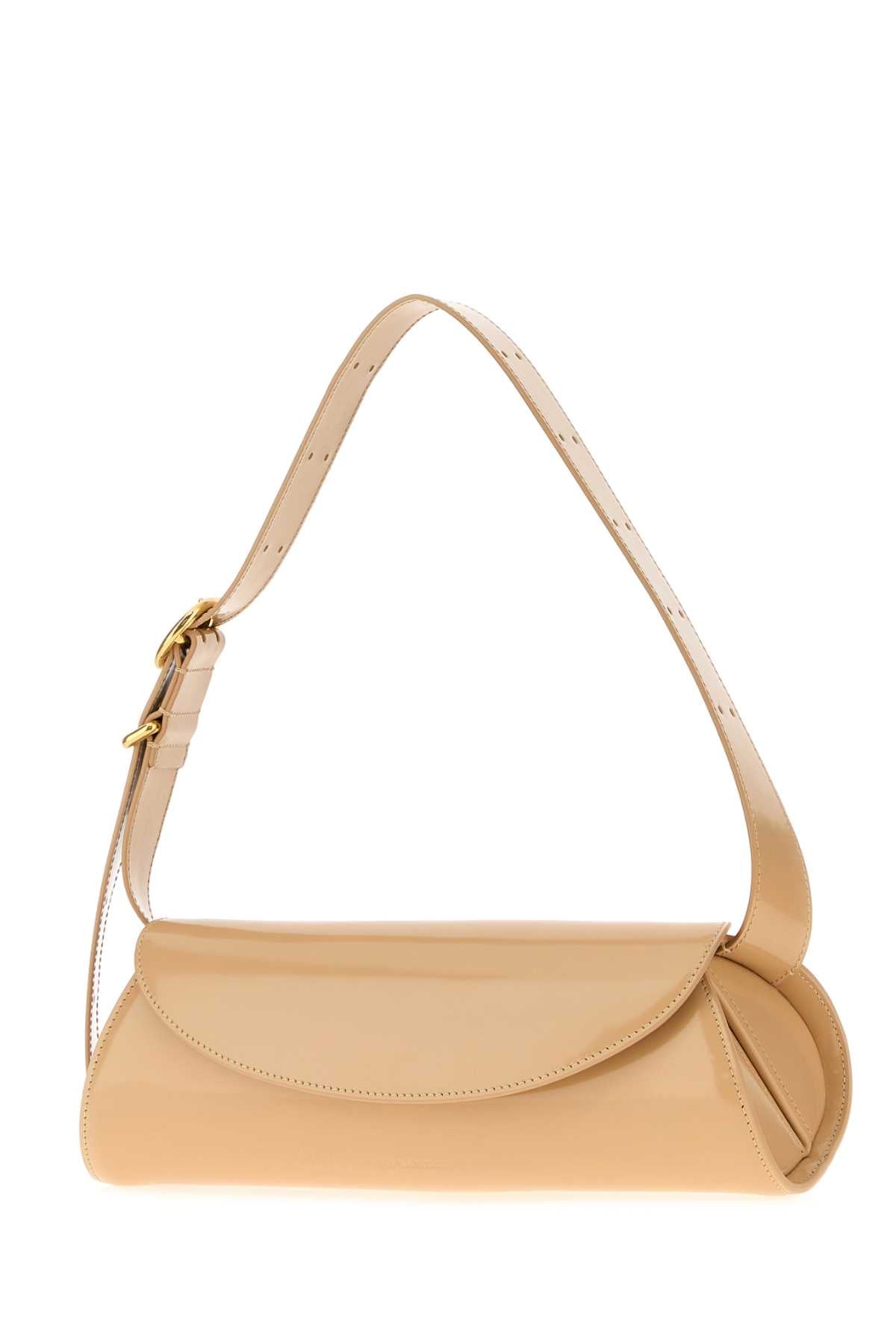 Jil Sander Women Skin Pink Leather Small Cannolo Shoulder Bag