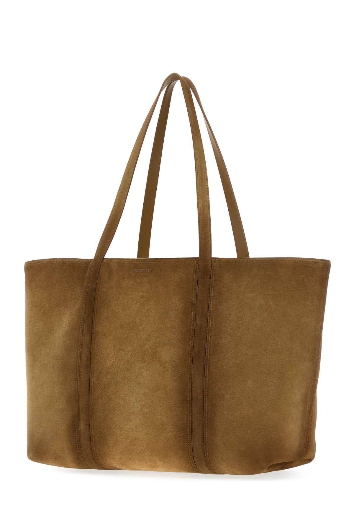 Jil Sander Women Biscuit Suede Foro Shopping Bag