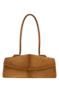 Jil Sander Women Biscuit Suede Linea Shoulder Bag