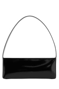 JIL SANDER Jil Sander Women Black Leather Monolith East-West Shoulder Bag