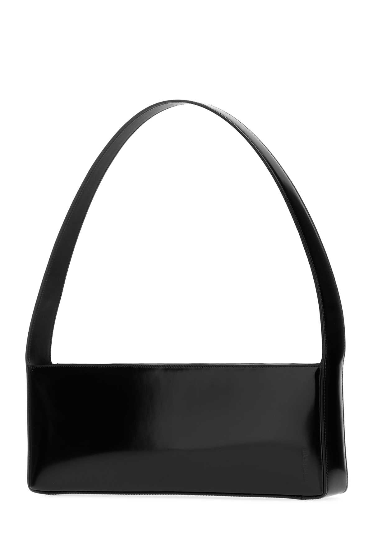 JIL SANDER Jil Sander Women Black Leather Monolith East-West Shoulder Bag