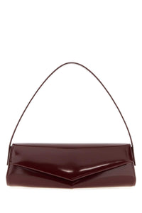 JIL SANDER Jil Sander Women Burgundy Leather Kante Shoulder Bag