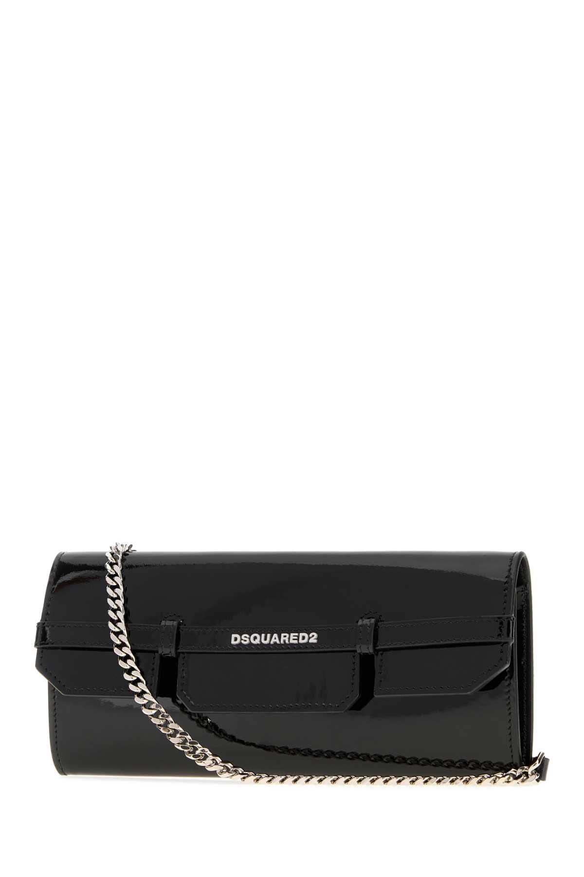 DSQUARED Dsquared Women Black Leather Crossbody Bag