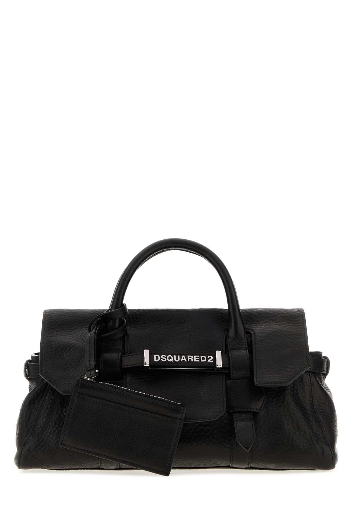 Dsquared Women Black Leather Handbag