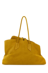 THE ATTICO The Attico Women Mustard Suede Medium La Passeggiata Shopping Bag