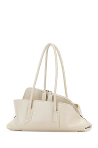 THE ATTICO The Attico Women Ivory Leather Small La Passeggiata Shoulder Bag
