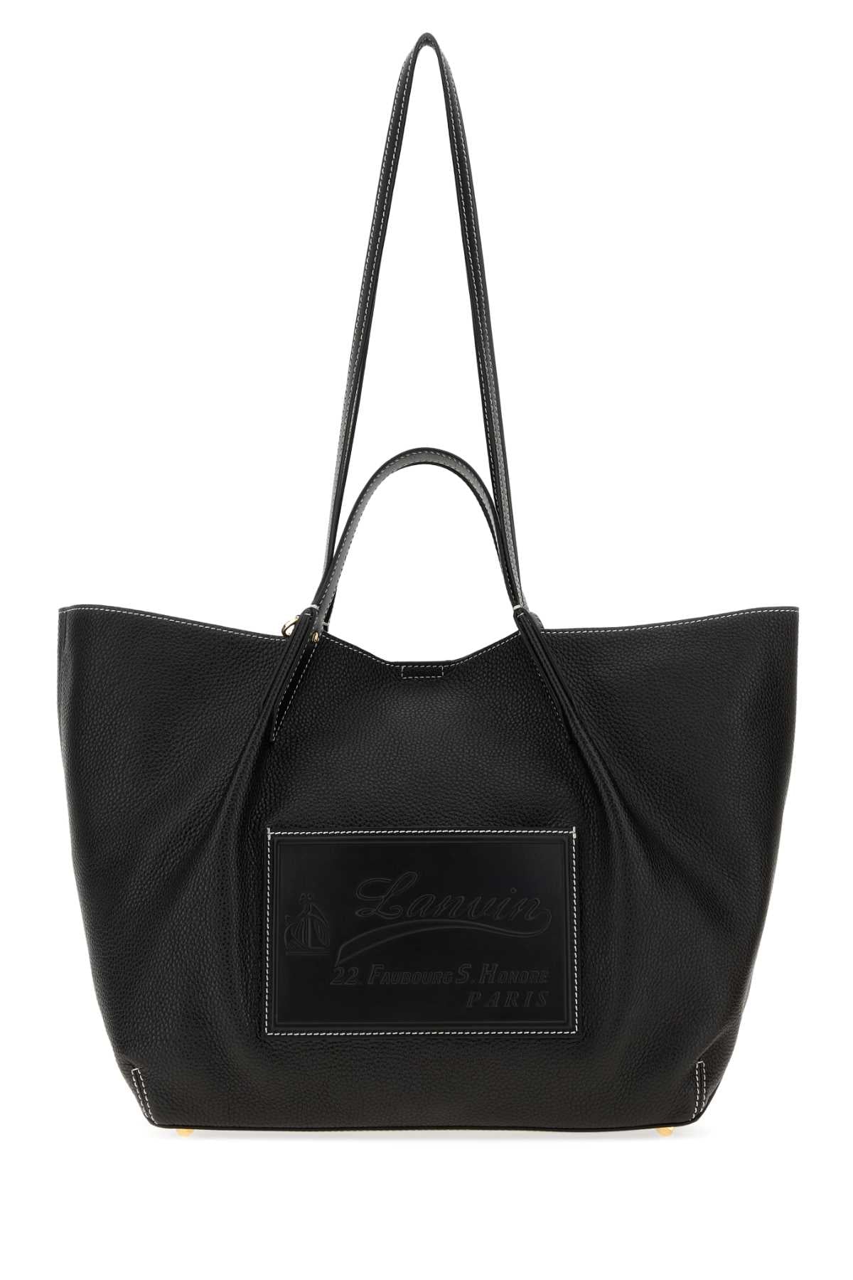 LANVIN Lanvin Women Black Leather Shopping Bag