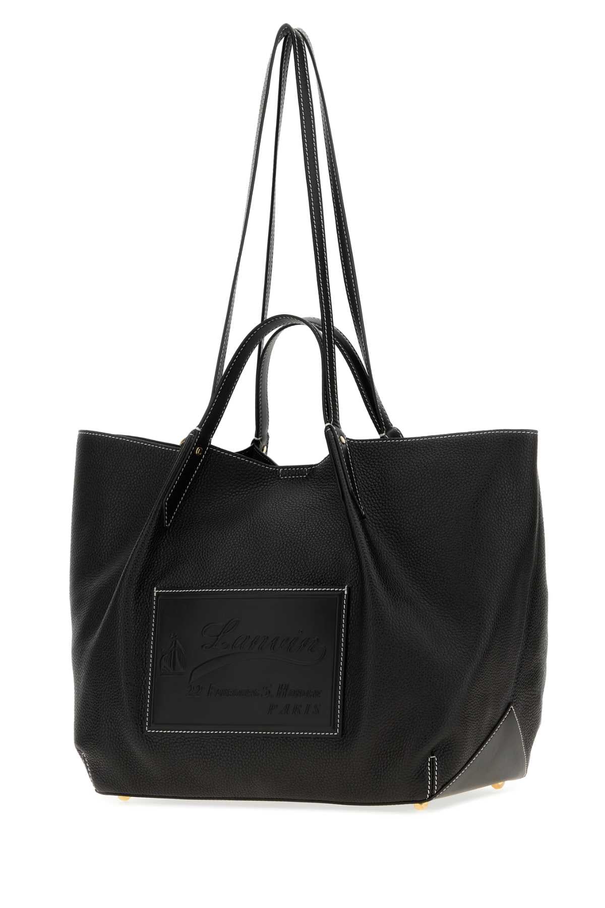 LANVIN Lanvin Women Black Leather Shopping Bag