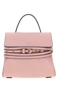 MOSCHINO Moschino Women Pink Nappa Leather Small Moschino Tie Me Handbag