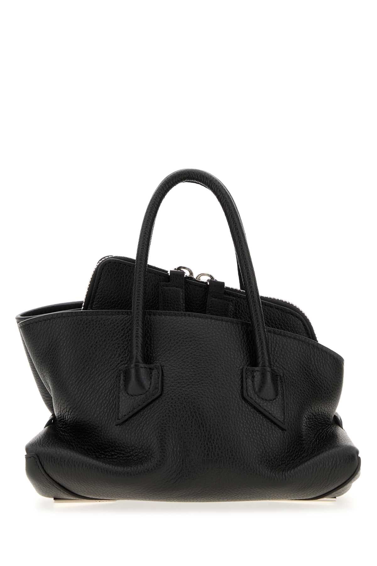 THE ATTICO The Attico Women Black Leather Mini La Passeggiata Handbag
