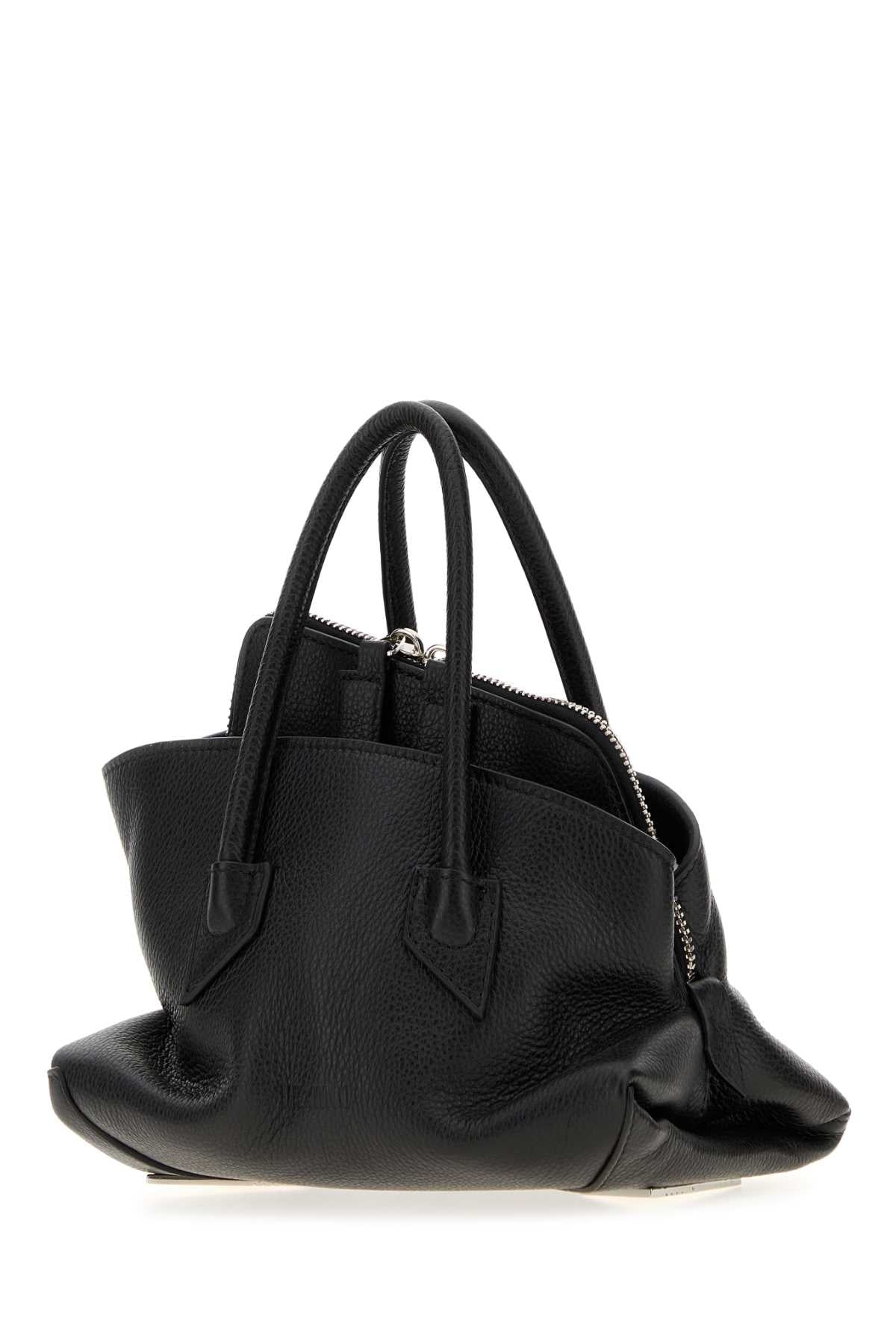 THE ATTICO The Attico Women Black Leather Mini La Passeggiata Handbag