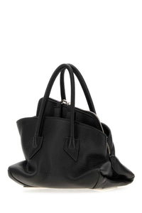THE ATTICO The Attico Women Black Leather Mini La Passeggiata Handbag