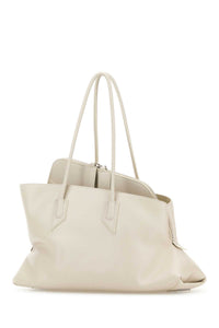 The Attico Women Ivory Leather Medium La Passeggiata Shoulder Bag