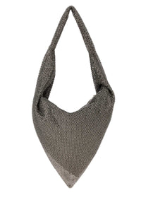 BENEDETTA BRUZZICHES Benedetta Bruzziches Women Grey Metal Knit Ursula Shoulder Bag