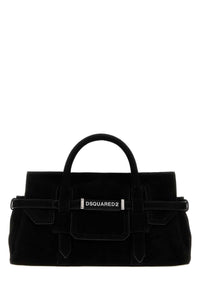 DSQUARED Dsquared Women Black Suede Twin Handbag