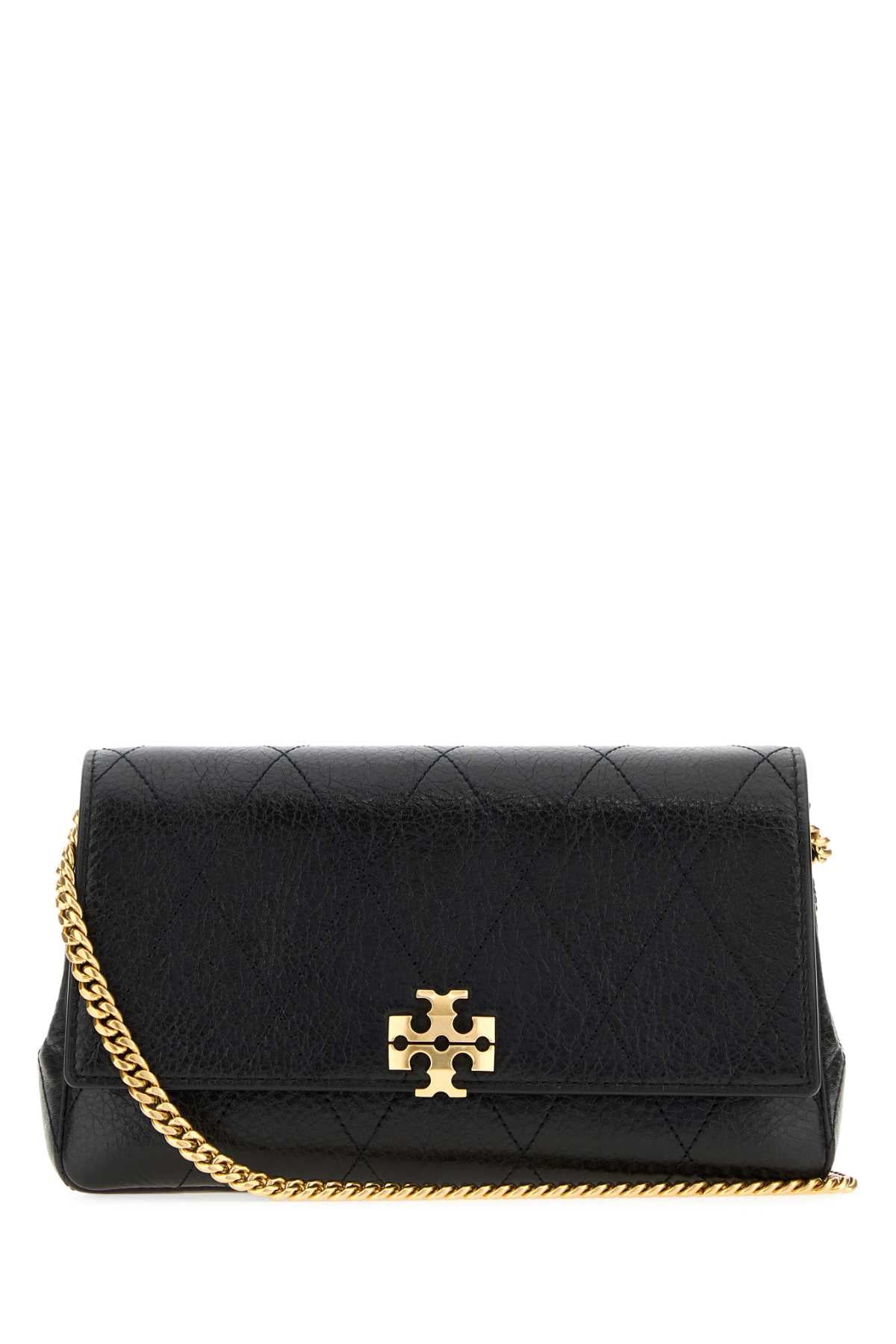 TORY BURCH Tory Burch Women Black Leather Charlie Crossbody Bag