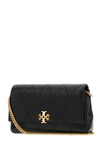 TORY BURCH Tory Burch Women Black Leather Charlie Crossbody Bag