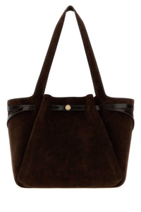 TORY BURCH Tory Burch Women Brown Suede Large Romy Shopping Bag