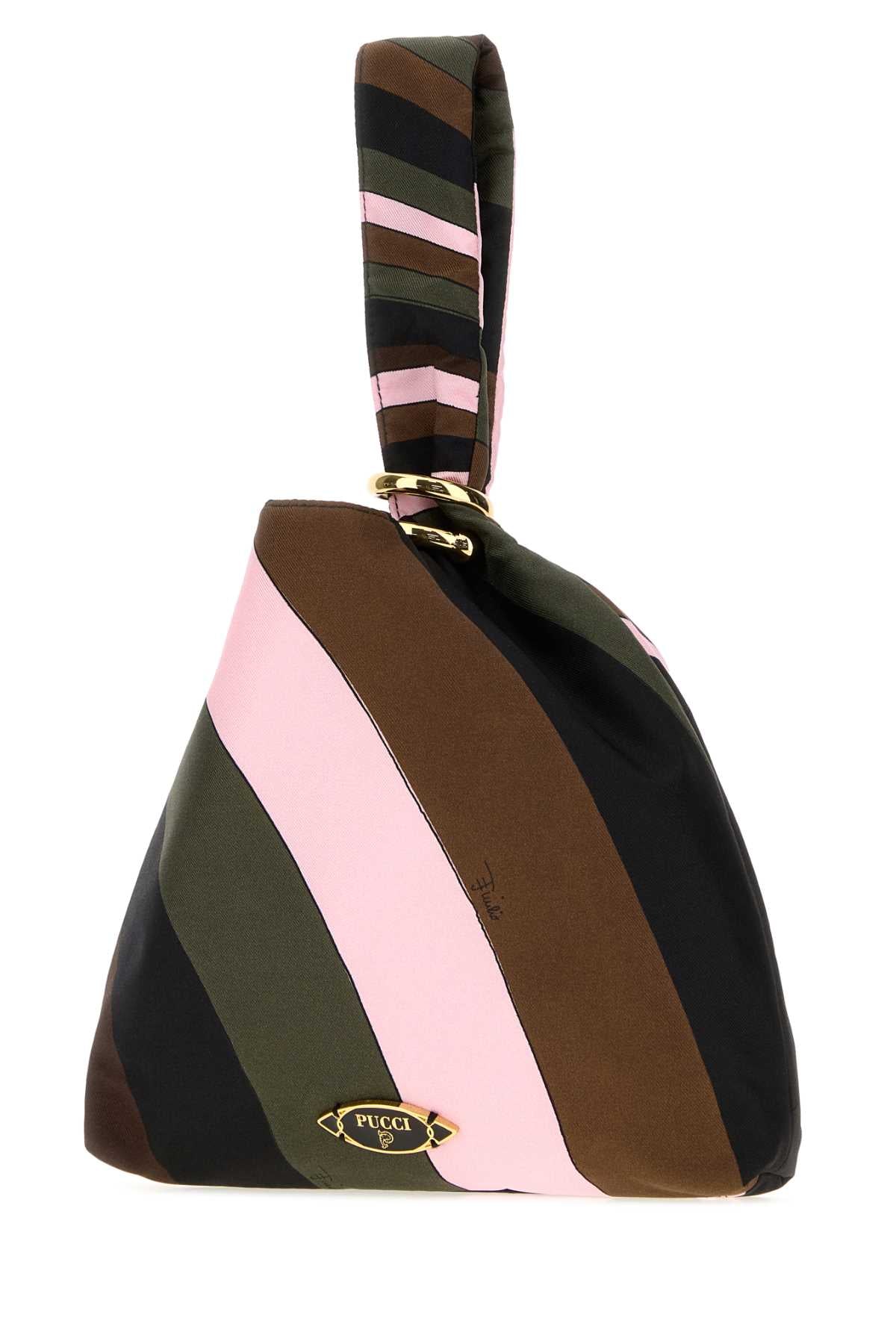 Emilio Pucci Women Printed Twill Emilio Handbag