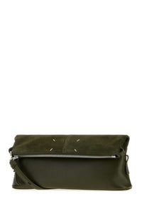 Maison Margiela Women Army Green Leather 5Ac Clutch