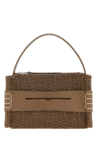 Jw Anderson Women Mud Leather Loafers Handbag