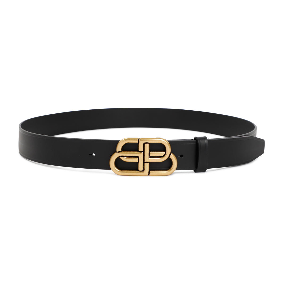 Balenciaga Leather Bb Belt Men
