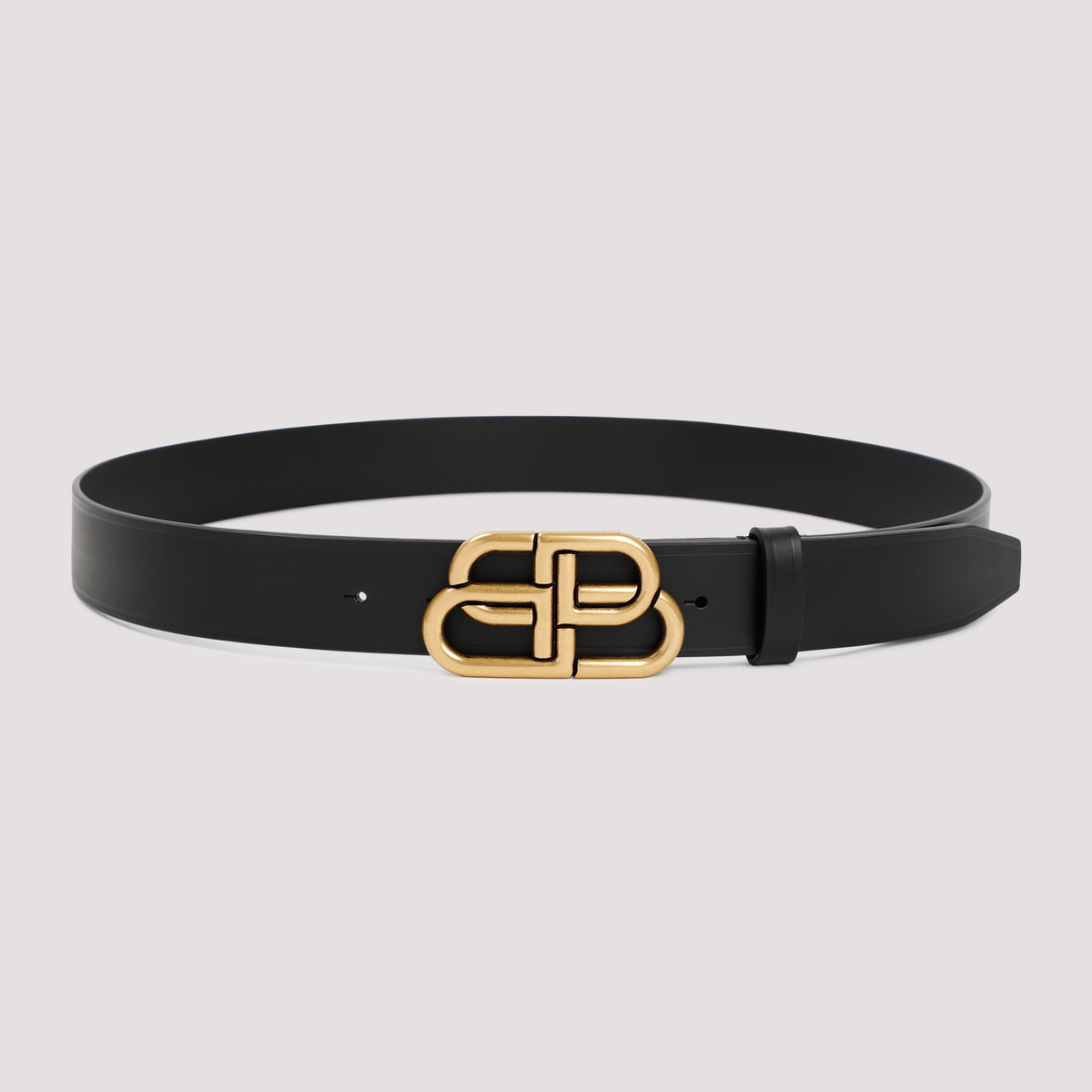 Balenciaga Leather Bb Belt Men