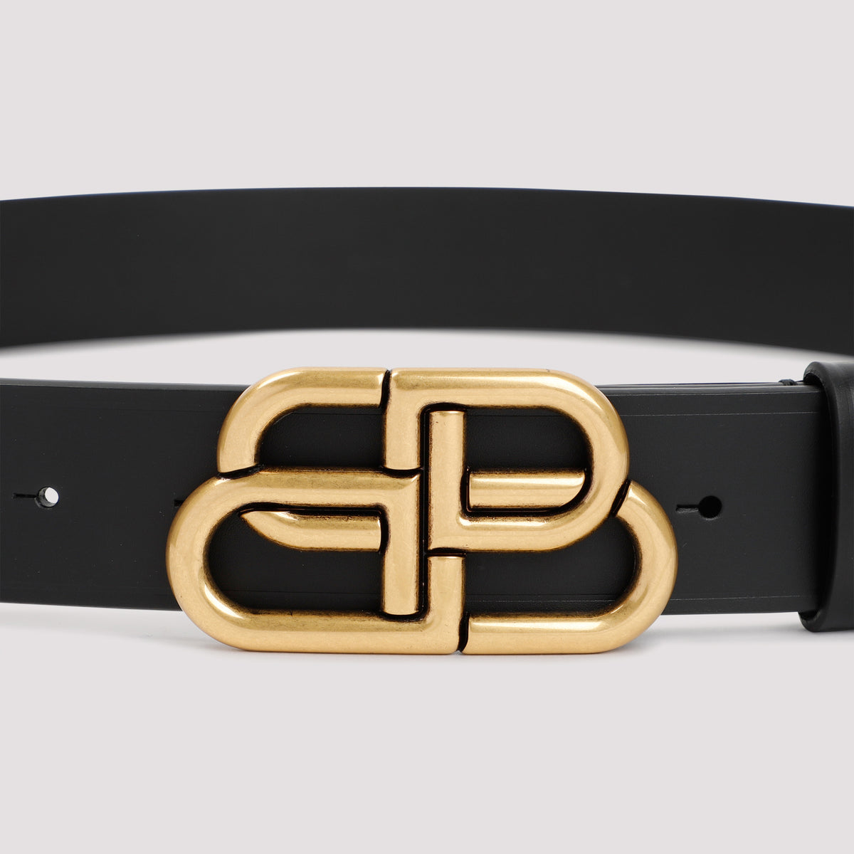 Balenciaga Leather Bb Belt Men