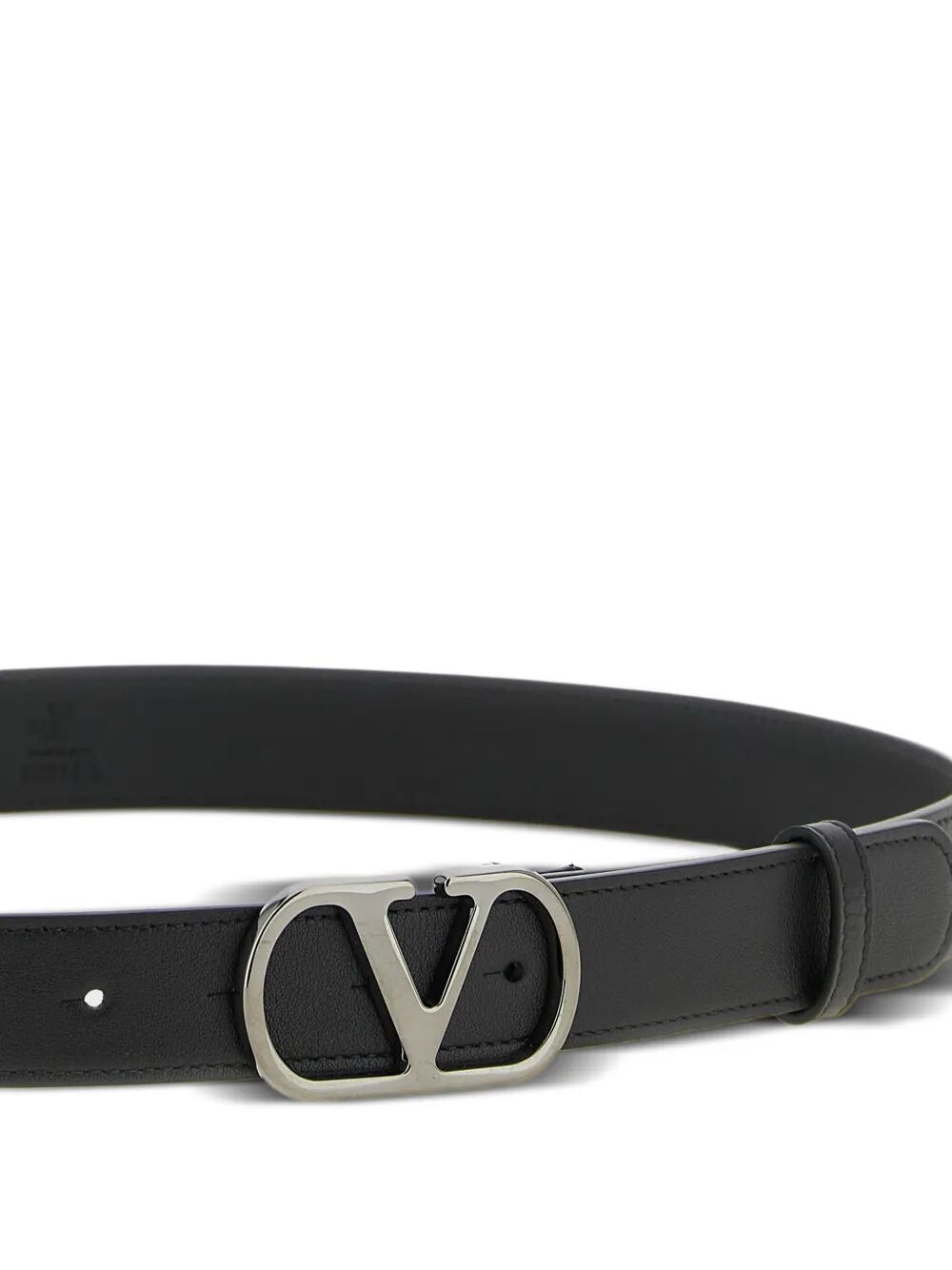 VALENTINO GARAVANI Valentino Garavani Men Vlogo Signature Belt In Shiny Calfskin
