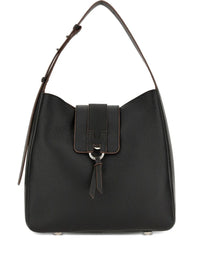 Hogan Women Hogan Trend Hammered Leather Hobo Shoulder Bag