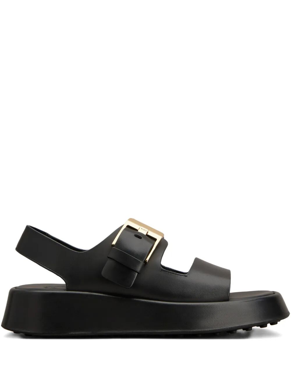 Tod's Women Leather Strappy Sandals With Maxi Buckle