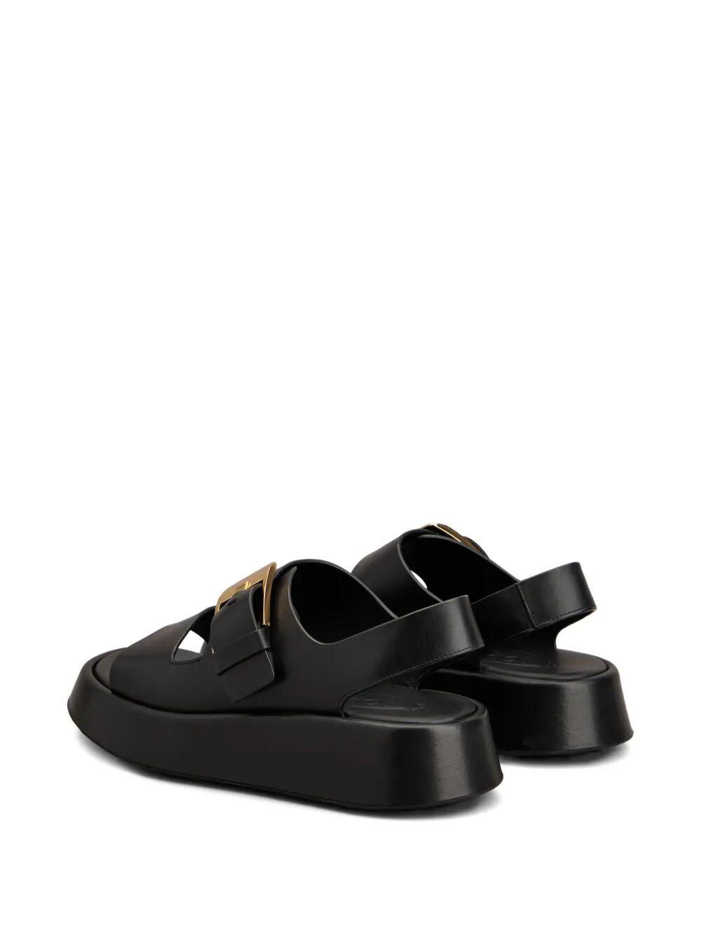 Tod's Women Leather Strappy Sandals With Maxi Buckle