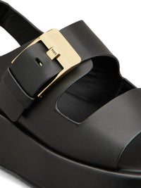 Tod's Women Leather Strappy Sandals With Maxi Buckle