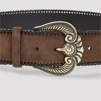 Etro Paisley Suede Belt Women