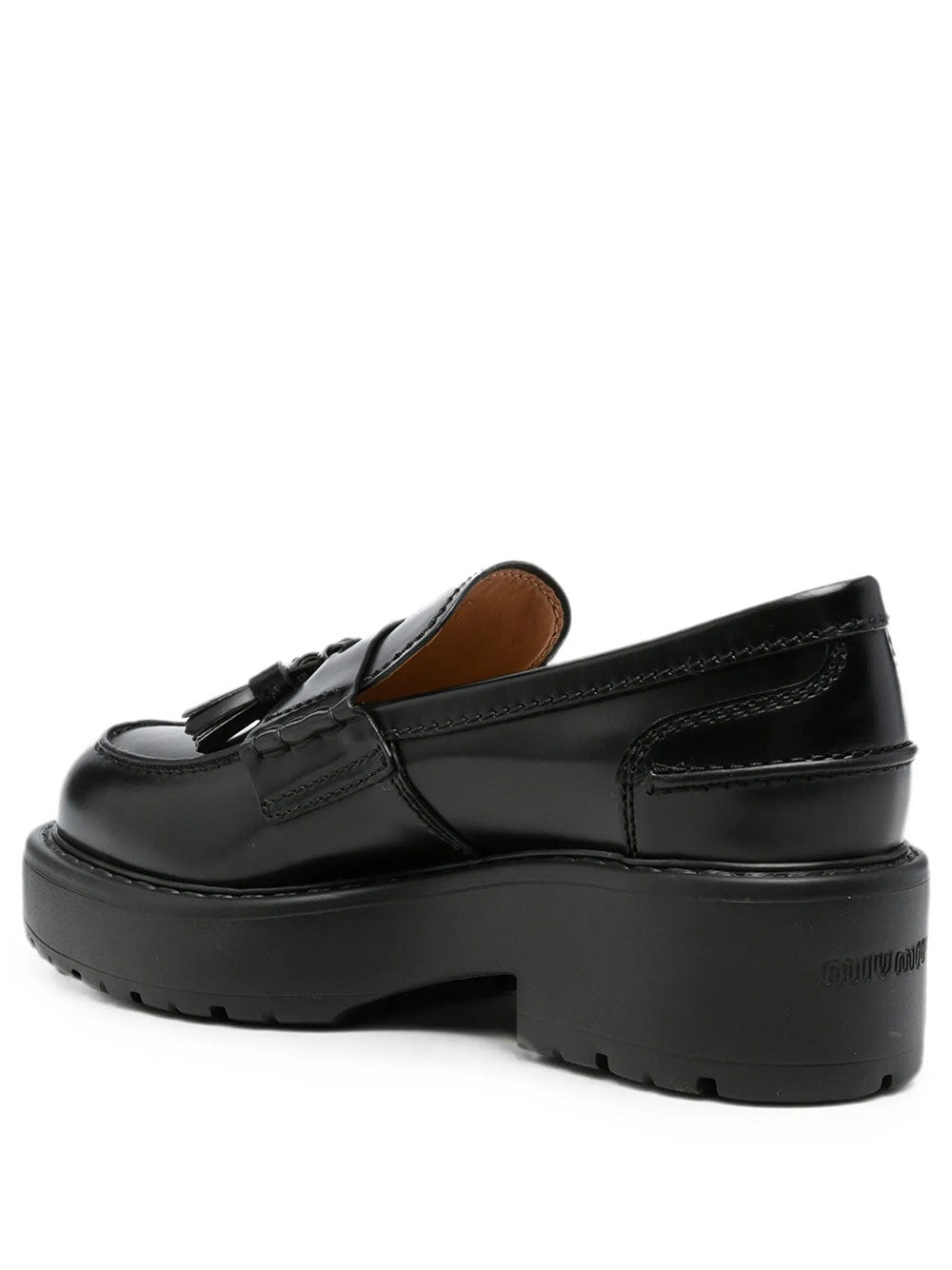 MIUMIU Chunky Leather Loafers Women