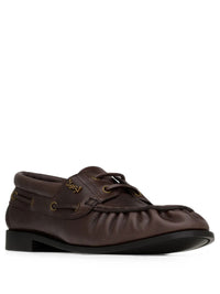 Saint Laurent Men Le Loafer Bateau In Smooth Leather
