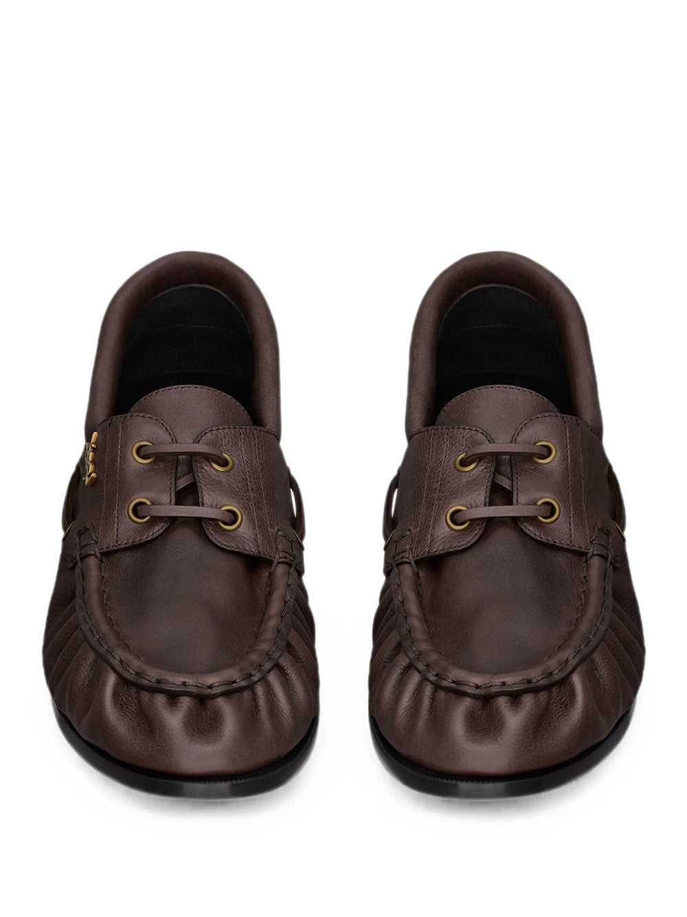 Saint Laurent Men Le Loafer Bateau In Smooth Leather