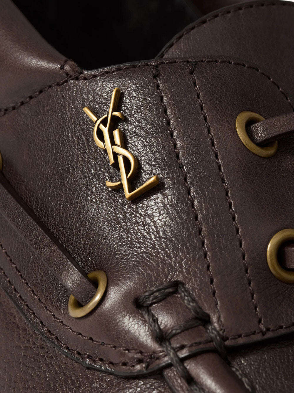 Saint Laurent Men Le Loafer Bateau In Smooth Leather